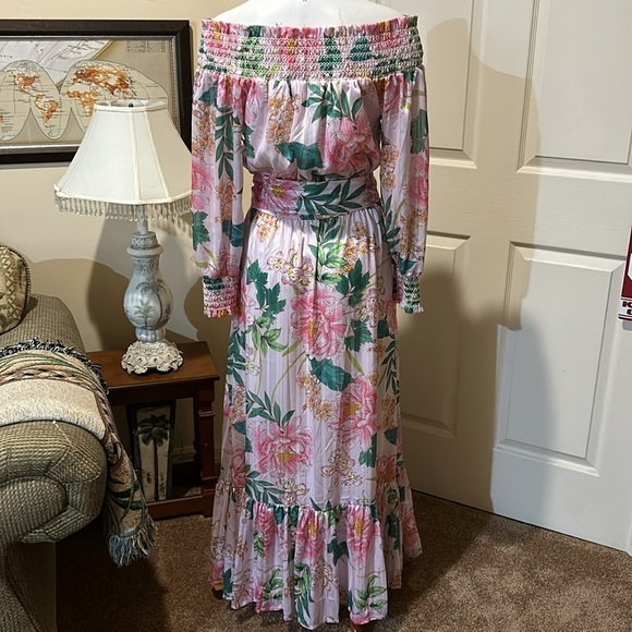 Boston Proper Boho Floral Blooms maxi Dress. Nearly New. Small. - Picture 9 of 15